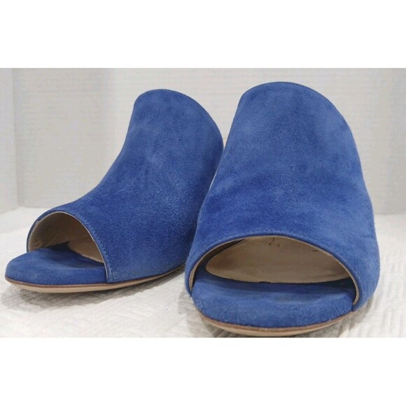 M.Gemi Blue Suede Heeled Sandals EU size 38 US 7.5 - Picture 6 of 11